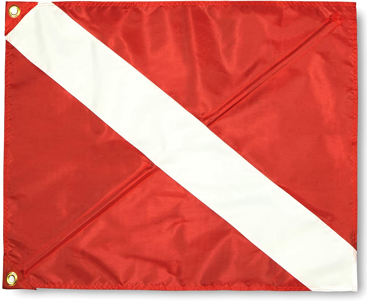 Anley Diver Down Warning Flag with Removable Stiffening Pole Diving Flags Nylon