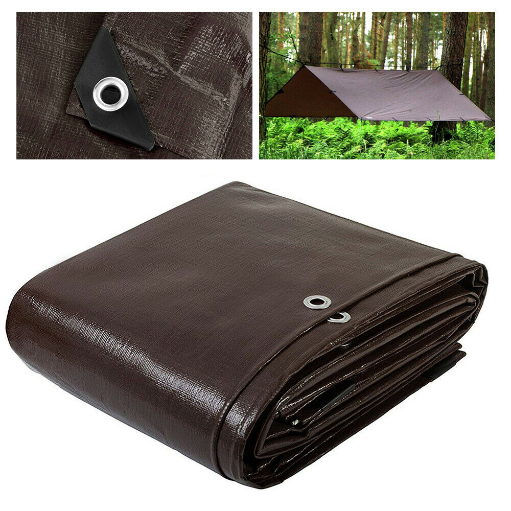 Heavy Duty Tarp 18Mil Waterproof Tarpaulin Garden Sun Shade Canopy Cover Tent