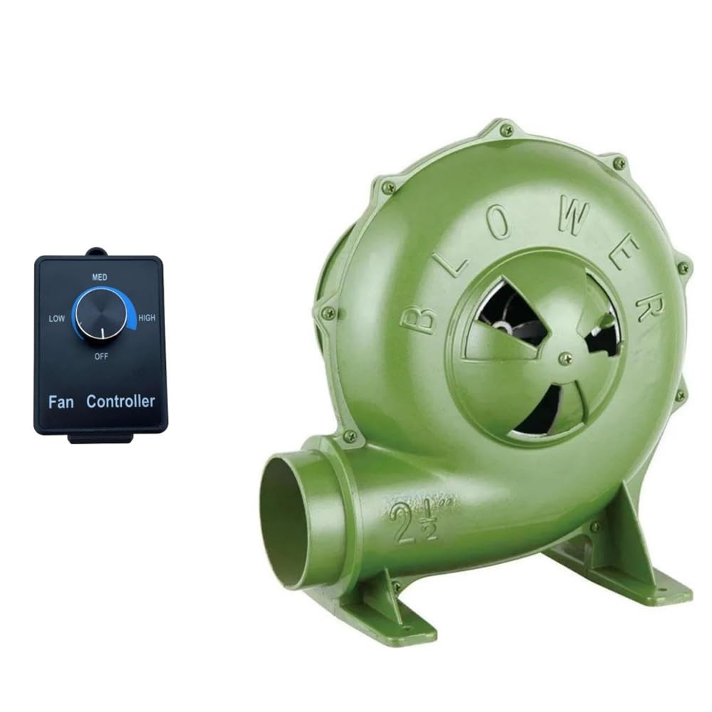 110V 240CFM Variable Speed Electric Blacksmith Forge Blower Fan GREEN
