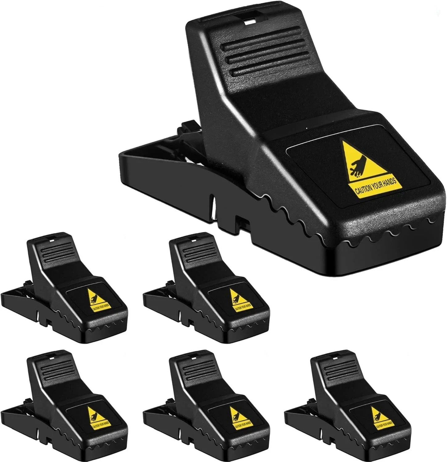 6 Pack Mouse Traps Rat Mice Killer Snap Trap Power Rodent Heavy Duty Pest Trap