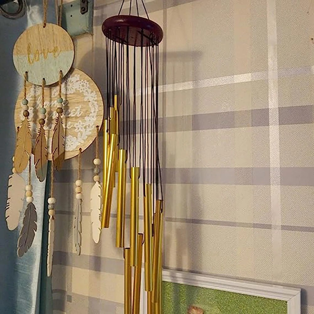 Large Deep Resonance Serenity Wind Chimes Metal Deep Tone Outdoor Home Decor USA