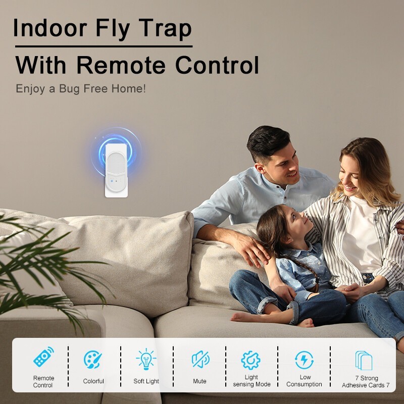 Electric Plug in Mosquito killer Zapper Lamp Indoor Fly Bug insect UV LED Trap