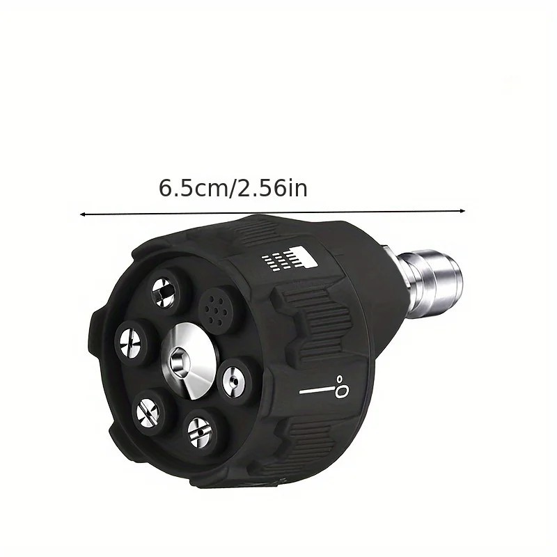1Pc High Pressure Washer Nozzle Tips 6-in-1 Adjustable for Power Washer 1/4 Inch