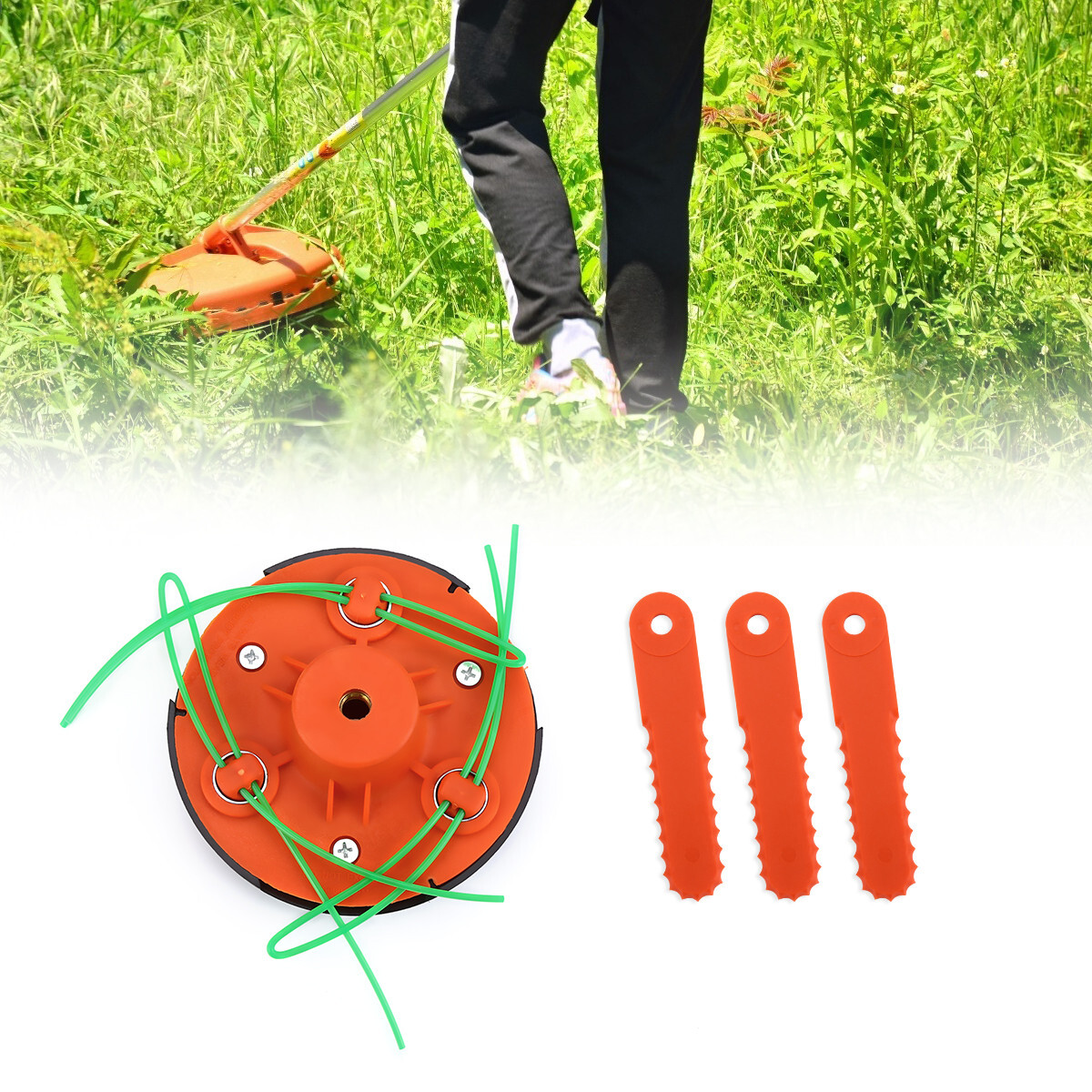 Universal Replace Trimmer Head For Gas Electric Weedeater Weed Eater Garden Lawn