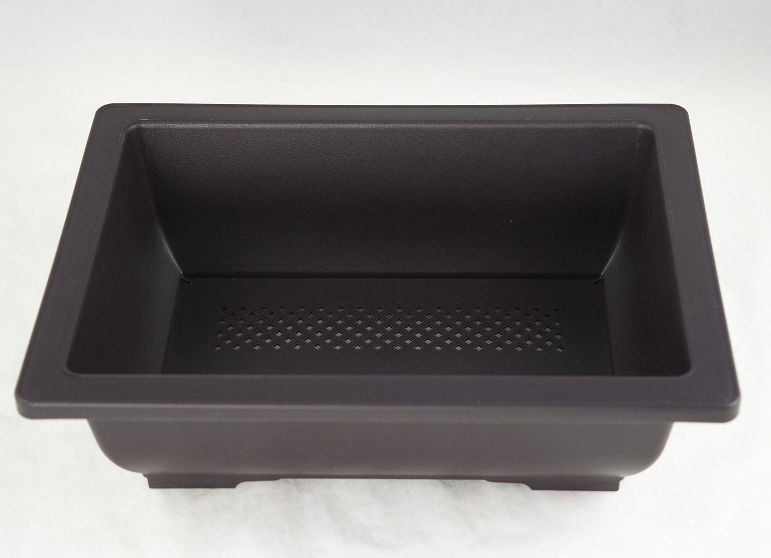 Rectangular Plastic Bonsai / Cactus & Succulent Pot 10″x 7.5″x 3″ – Dark Brown