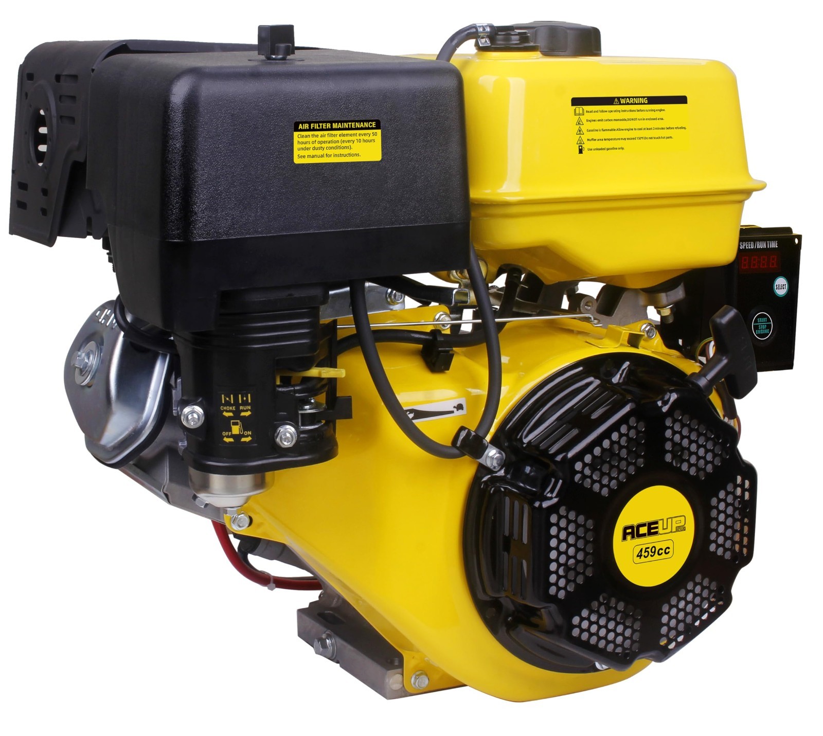 Aceup Energy 18HP 459cc Gas Engine 1″ Horizontal Shaft Electric Start 3600 RPM