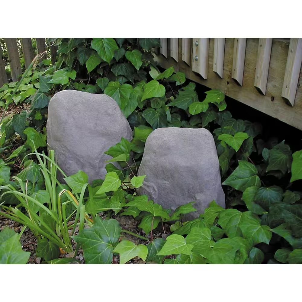 11 In. L X 14-1/2 In. W X 14 In. H Small Resin Landscape Rock