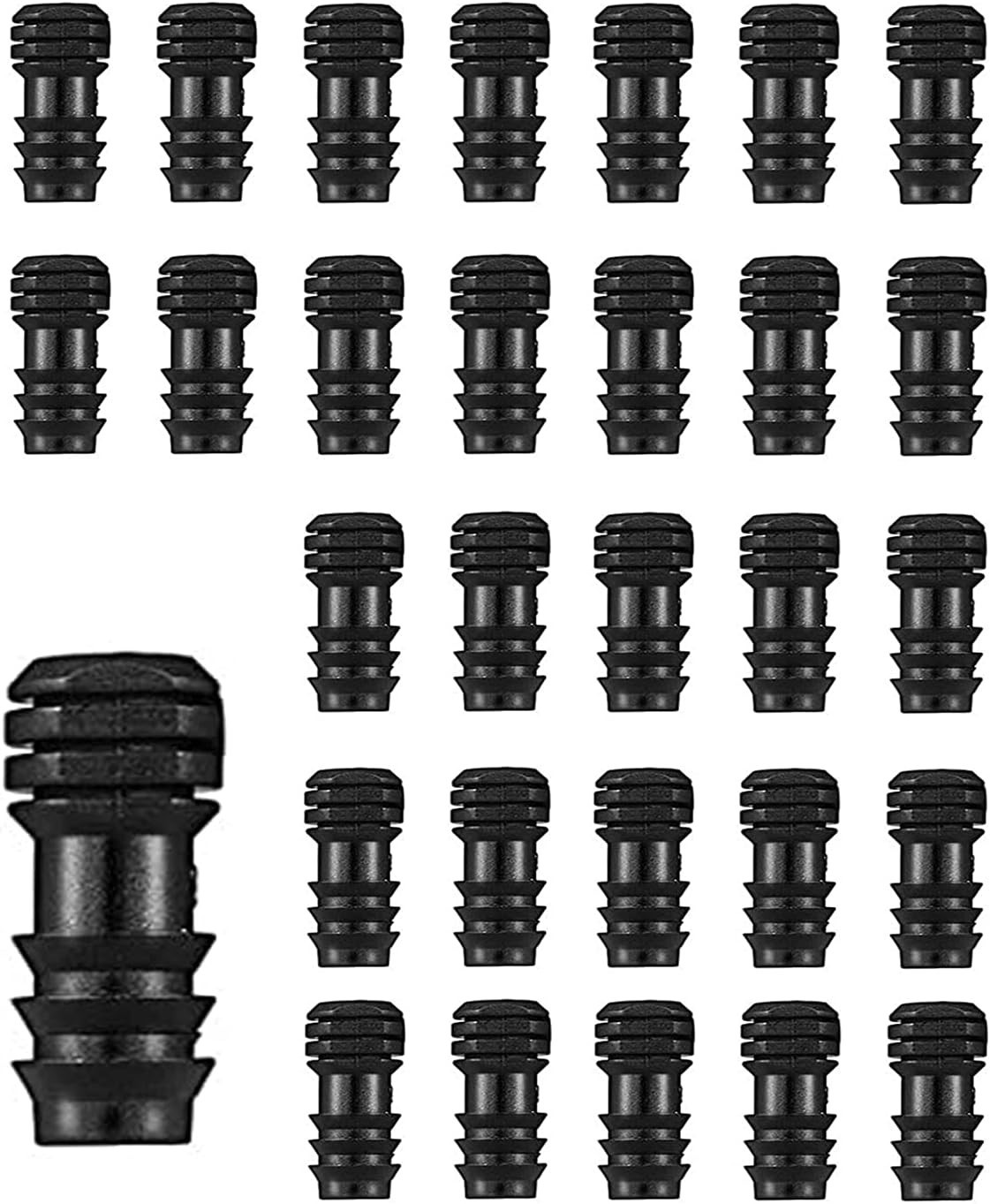 Drip Irrigation Connectors 30 Pcs 1/2 Inch Barbed Drip Line Plugs End Plugs I…