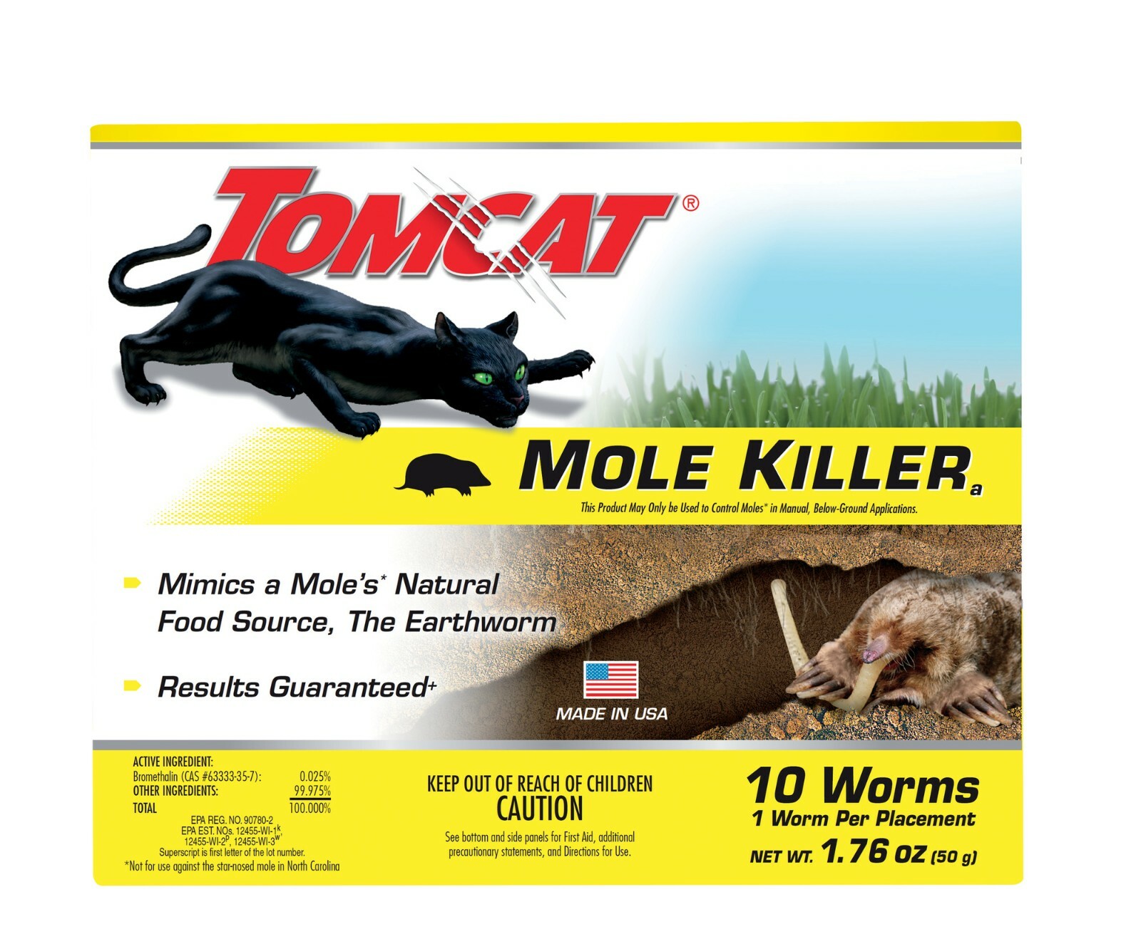 Tomcat Mole Killer, 10 Baits/pack