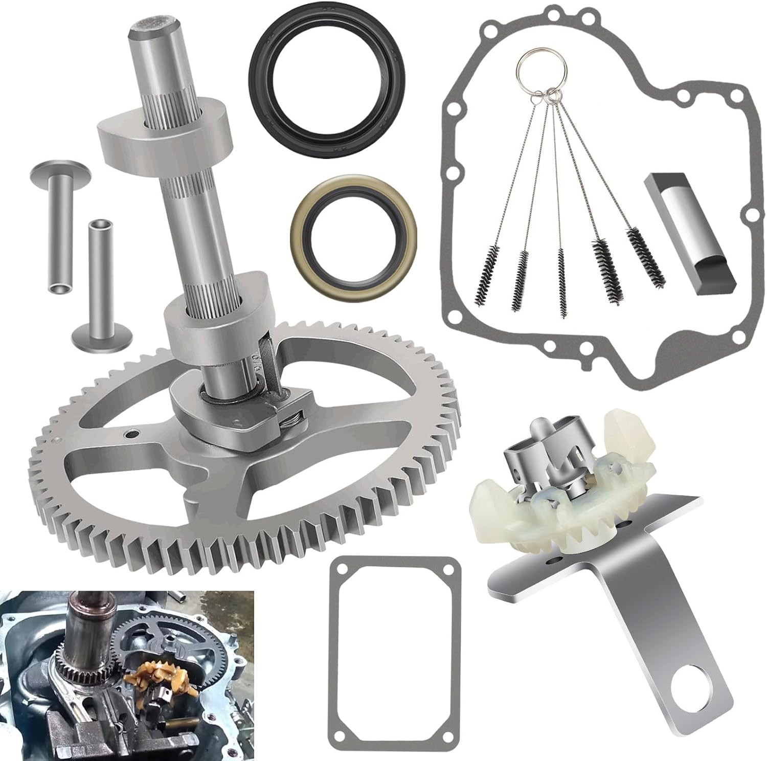 84005207 793880 Camshaft Kit W/691968 Governor & Oil Slinger for B&S, Replaces 3