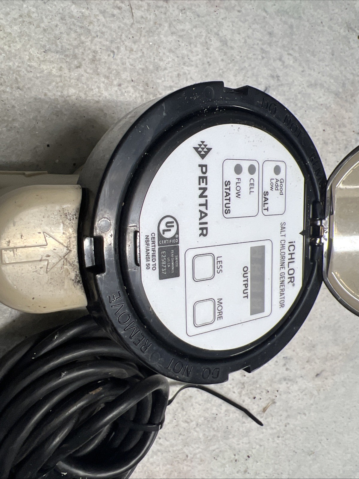 Pentair Ichlor 30 Salt Chlorine Generator (Cell Only) For Parts, non-working
