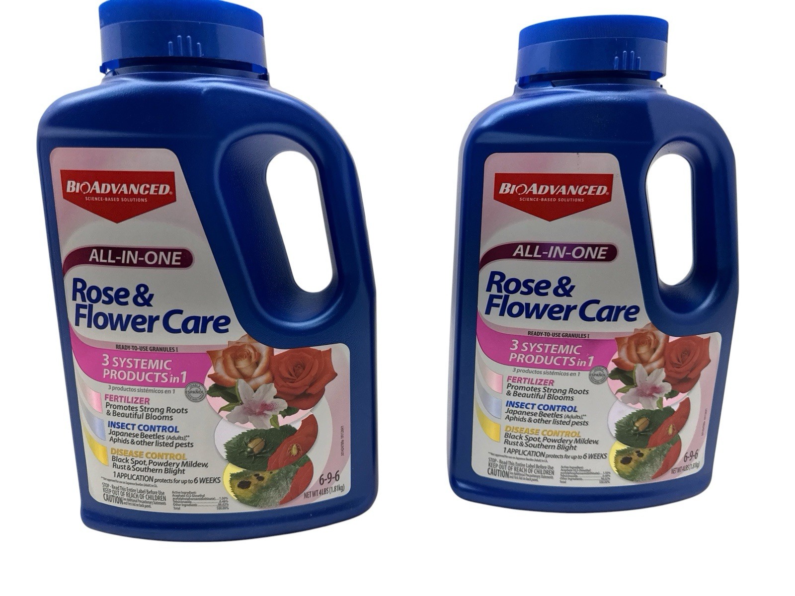 BIOADVANCED 4 Lb All-In-One Rose and Flower Care Granules Lot of 2 New