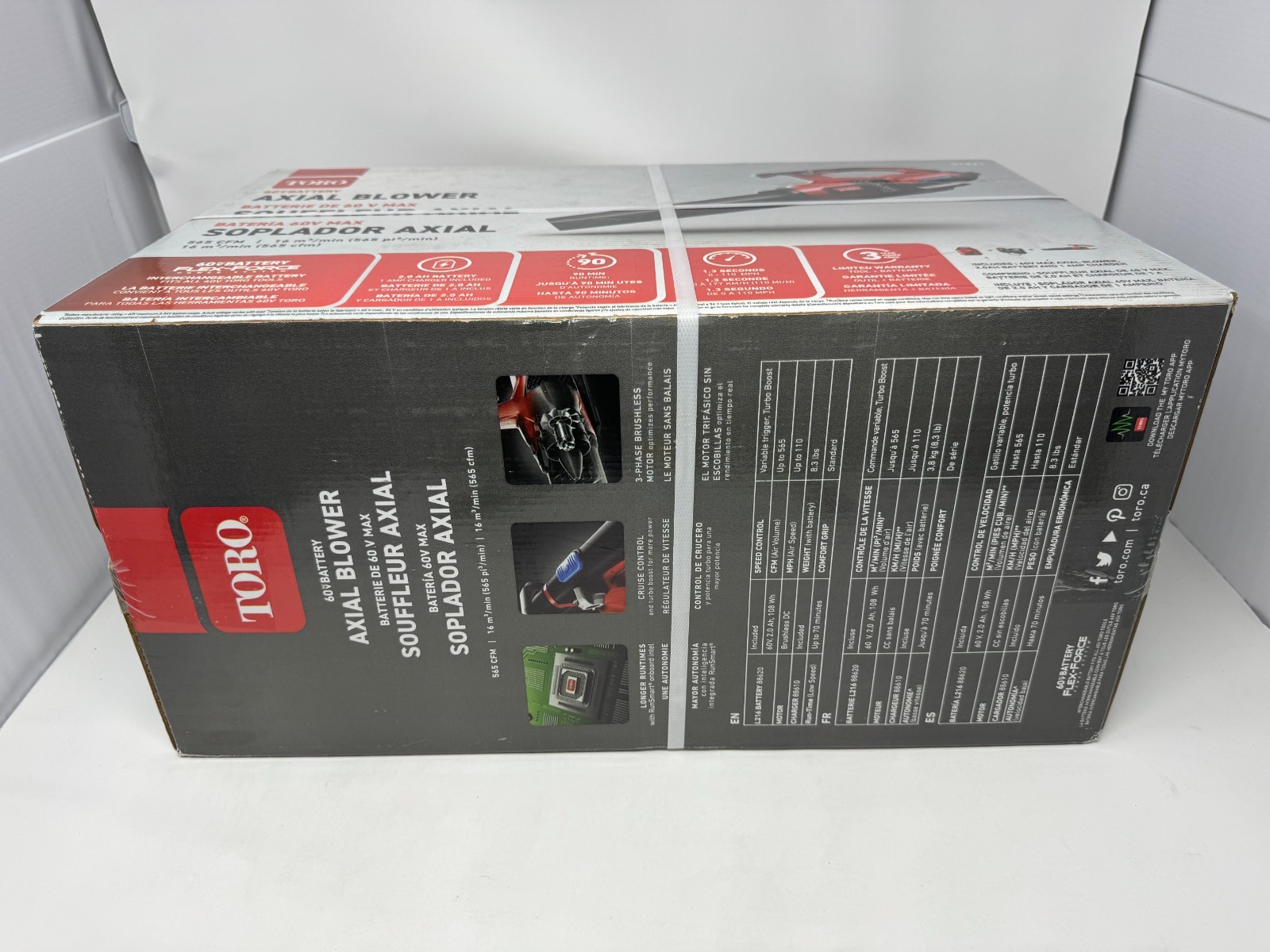 New Sealed Toro Flex-Force 60V 565CFM 110MPH Handheld Leaf Blower+Battery+Charge