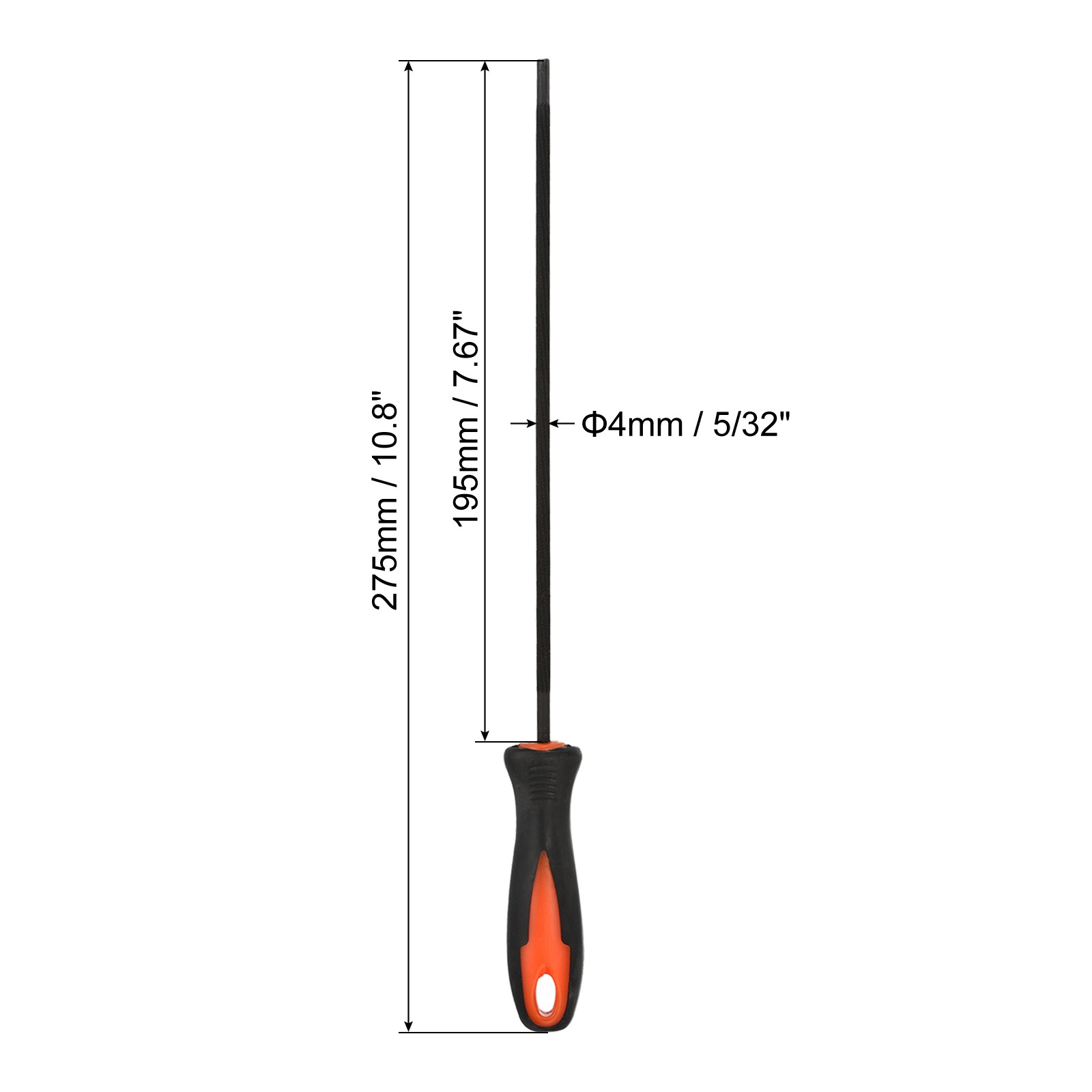 2 Pack Chainsaw Chain Sharpening File 5/32″ 4.0 Mm Sharpener Red Black