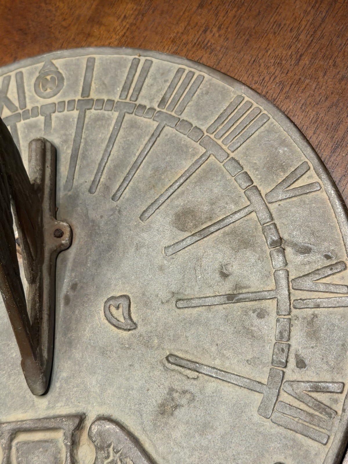 Count None But Sunnny Hours Sundial Metal Vintage
