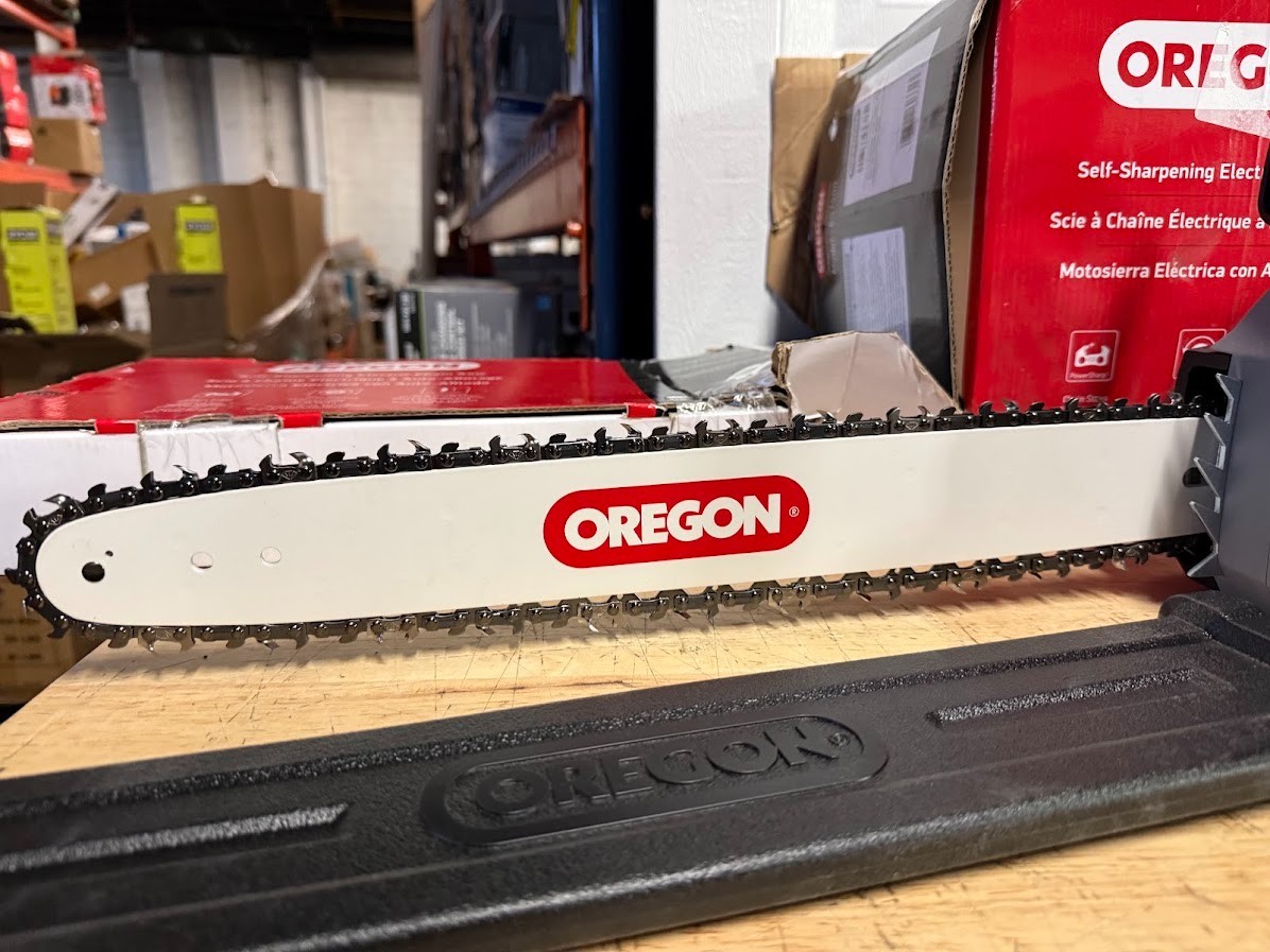 Oregon CS1500 15 Amp Self-Sharpening Corded Electric Chainsaw with 18 in. Bar