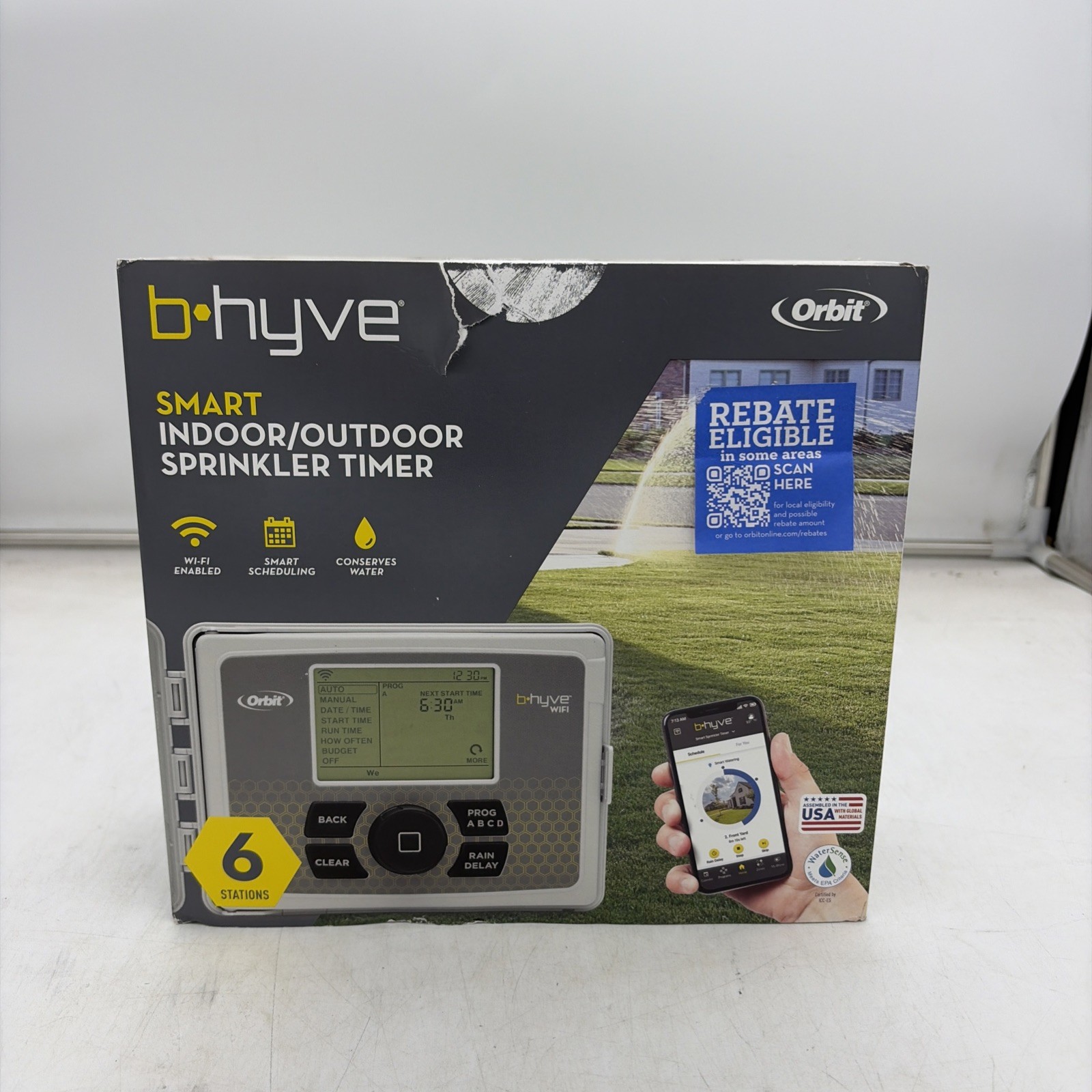 Orbit 57946 B-hyve Indoor/outdoor 6 Station WiFi Sprinkler System Controller