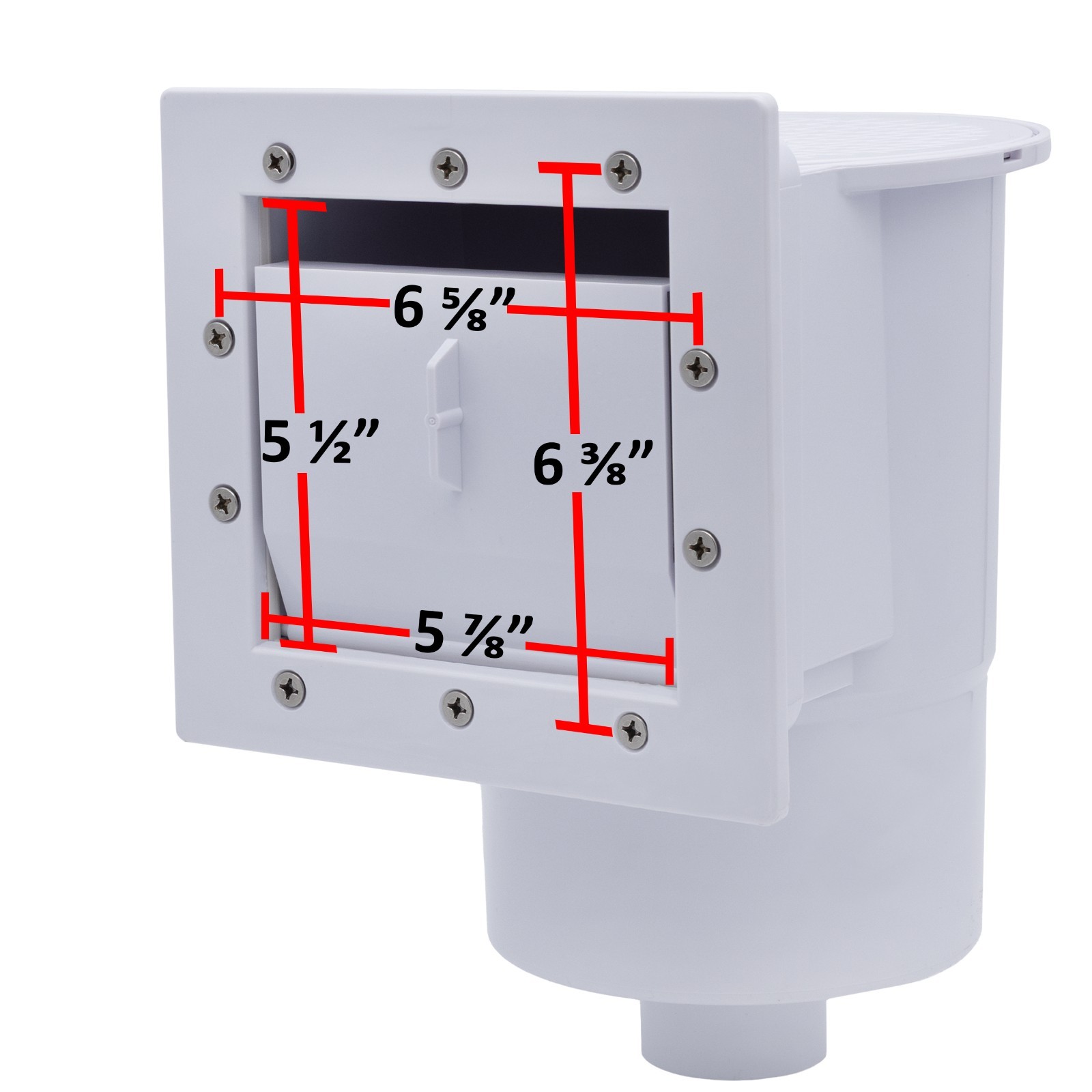 Rx Clear Standard Thru-Wall Skimmer w/ Return Fitting for Above Ground Pools