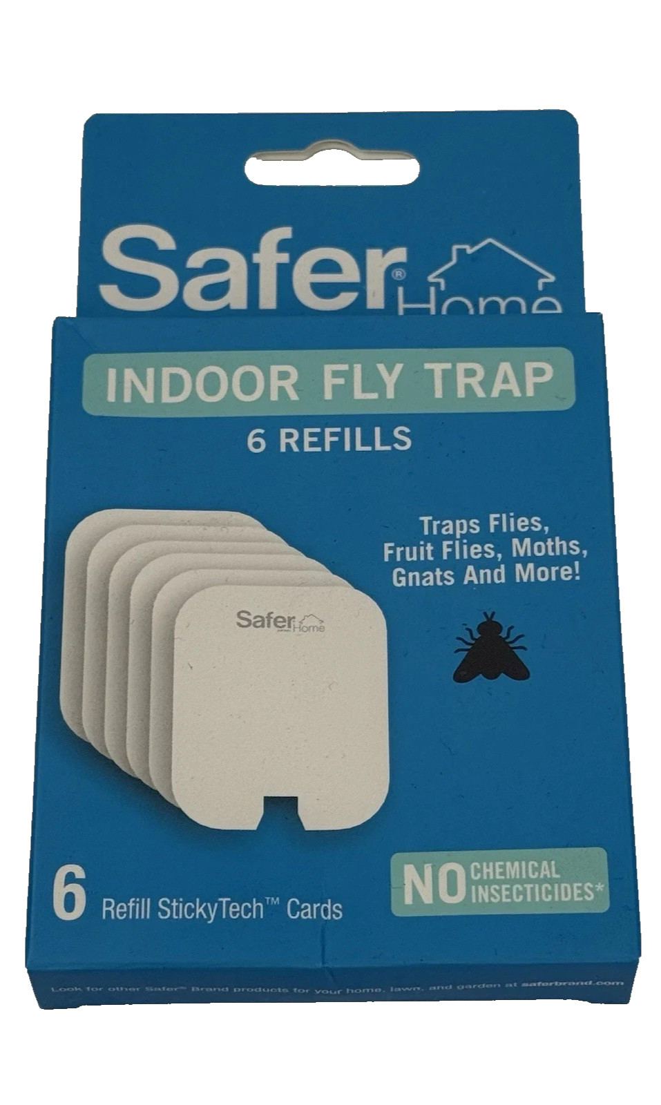 Safer Brand Safer Home Indoor Fly Trap Refill Glue Cards – 6 Refills