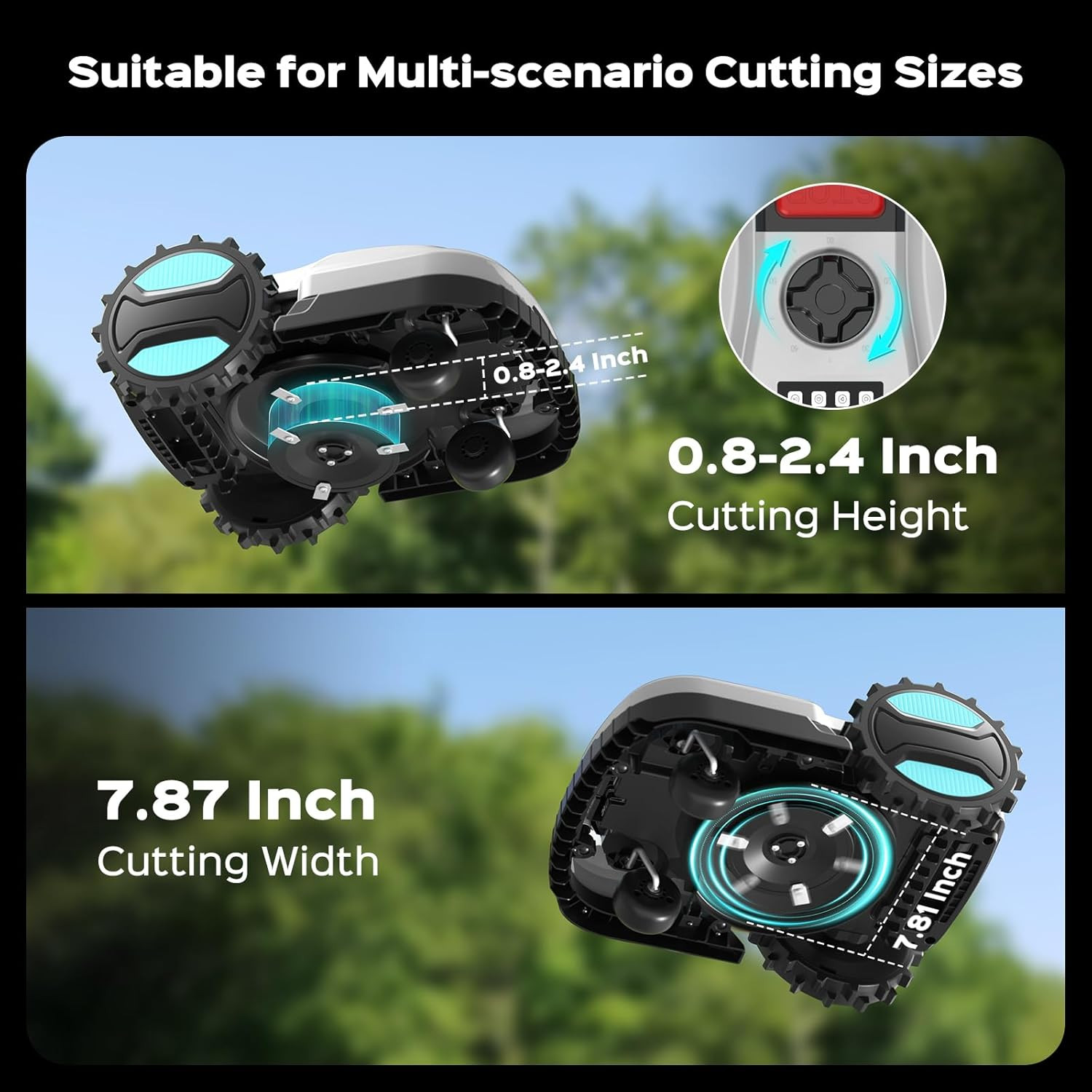 Smart Robot Lawn Mower – App Controlled, Auto-Charging & Obstacle Detection