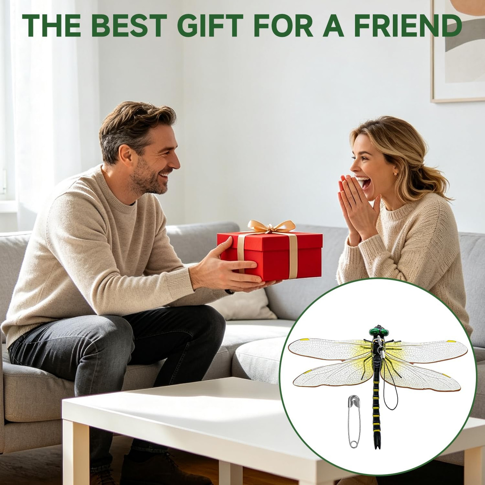 6 Pack Dragonfly Clips, Lifelike Garden Stakes for Yard Patio Decorations