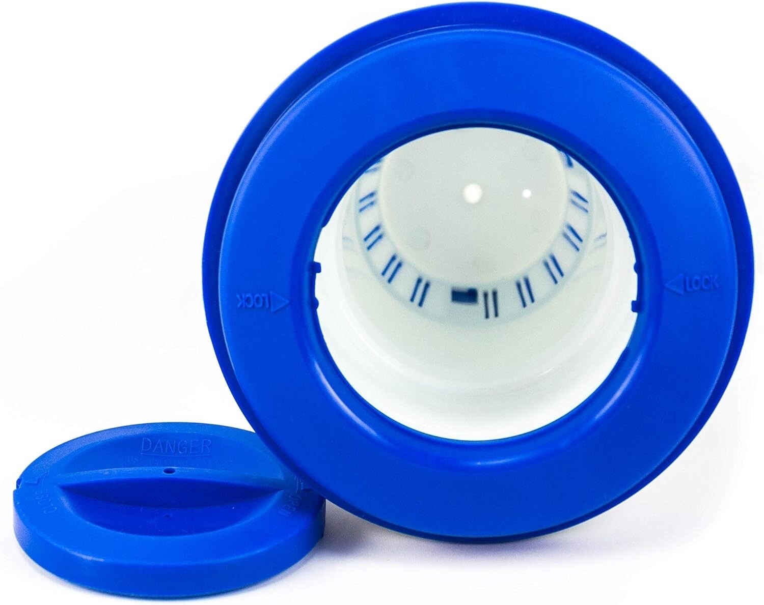 Extra Large 12″ Floating Pool Chemical Dispenser Floater Holds 3Lb 1″ or 3″ Tabs