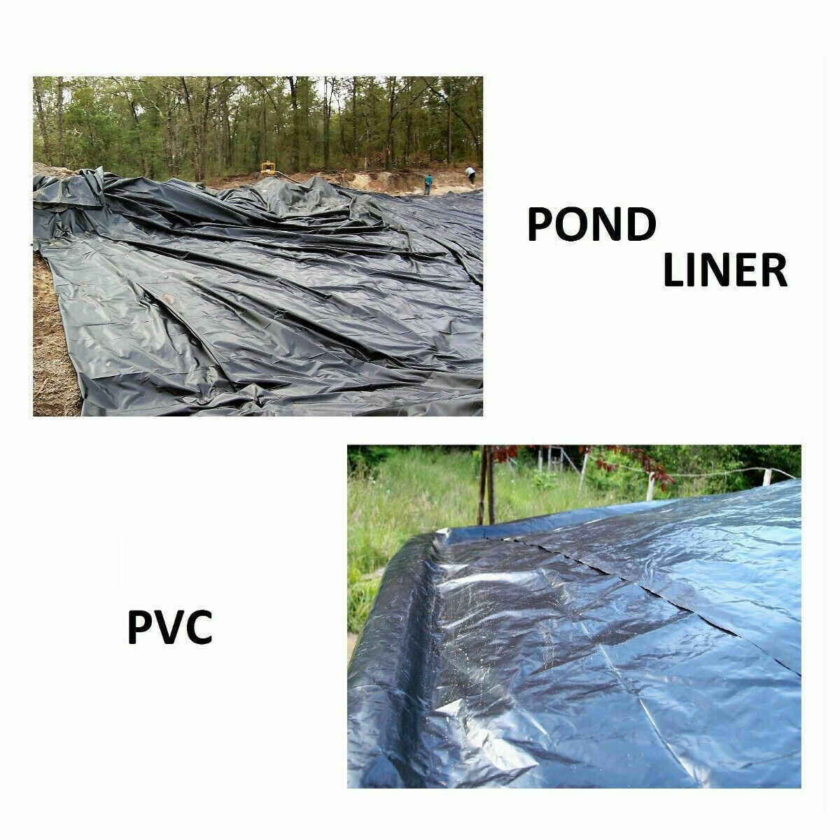 8 / 20 / 40MIL Weather Resistant Pond Liner Fish Liner Landscaping For Garden US