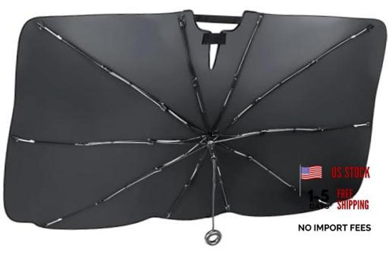 Windshield Sun Shade Umbrella, Foldable Car Umbrella Sunshade with UV Block