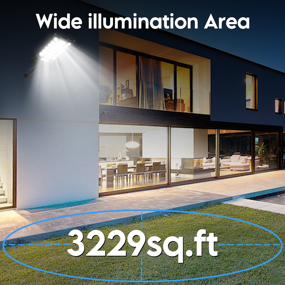2 Pack Commercial 1000000LM LED Dusk to Dawn Solar Street Light Road Area Lamp