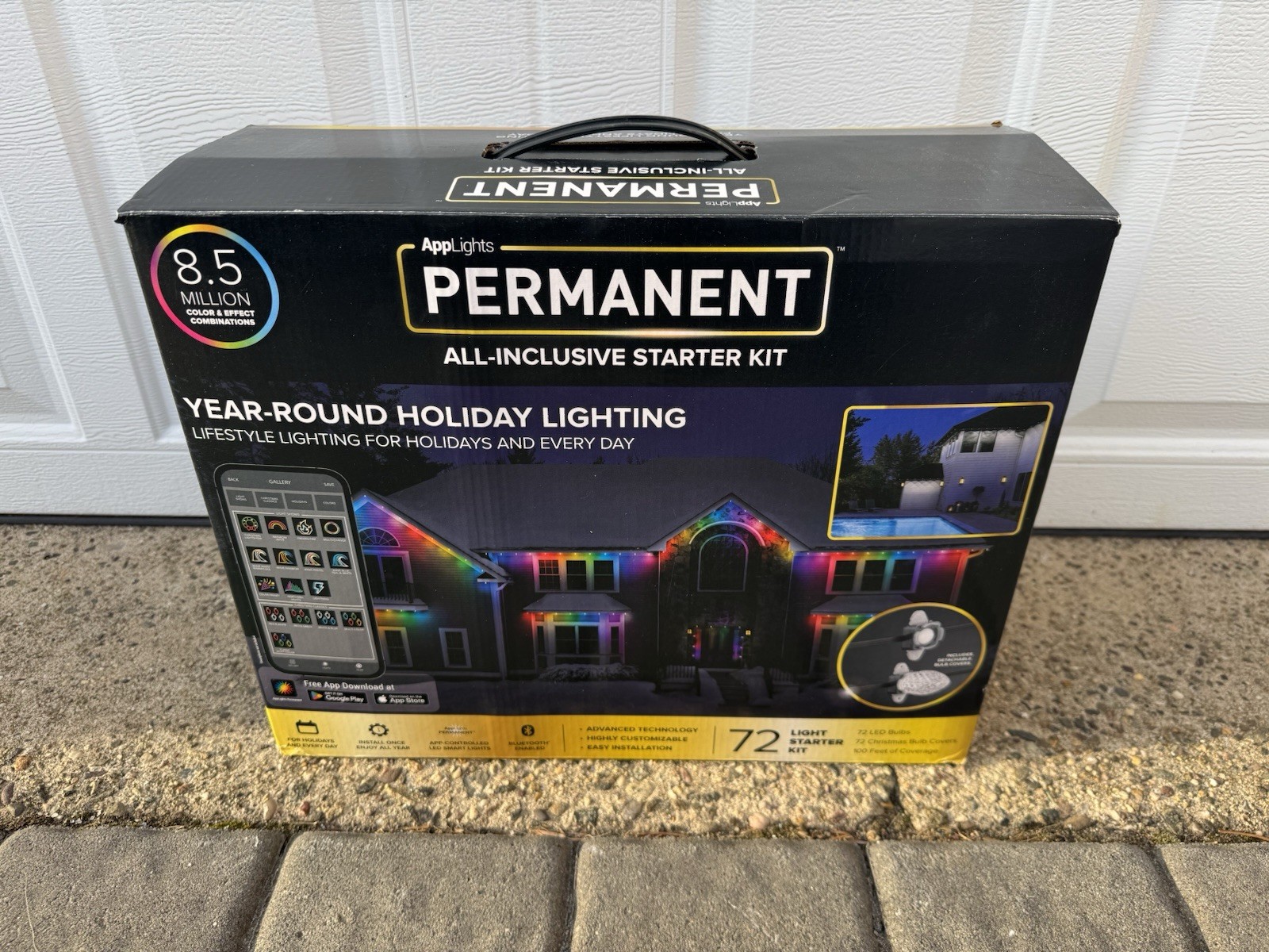 AppLights Permanent All-Inclusive Starter Kit Year-Round Holiday Lighting Sealed