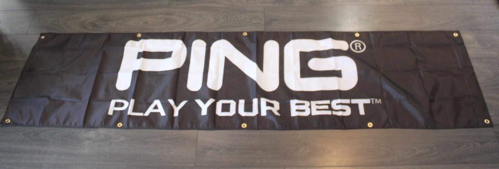Ping Golf Banner Flag Black Big 2×8 feet Golfer Golf Course Pro Shop Clubs