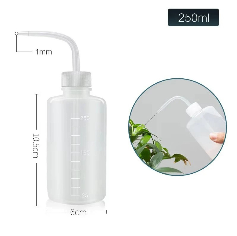1pc Transparent Squeeze Water Bottle 150/250/500ml Garden Plant Watering – NEW