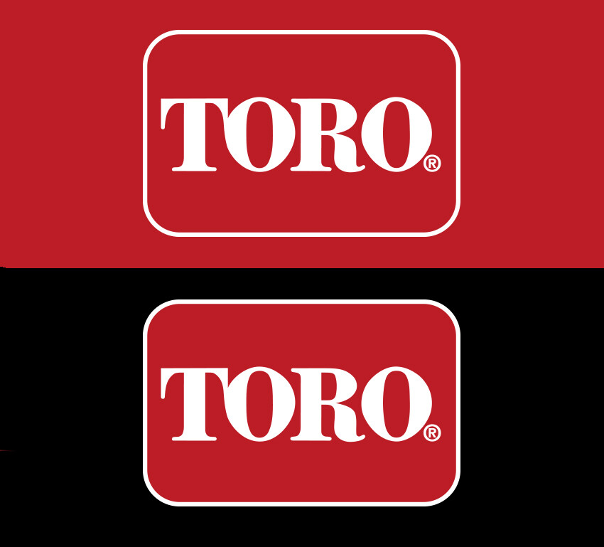 TORO Logo Vinyl Decal/Sticker 2 Pack – Zero Turn & Walk Behind Mowers – 6″ x 4″