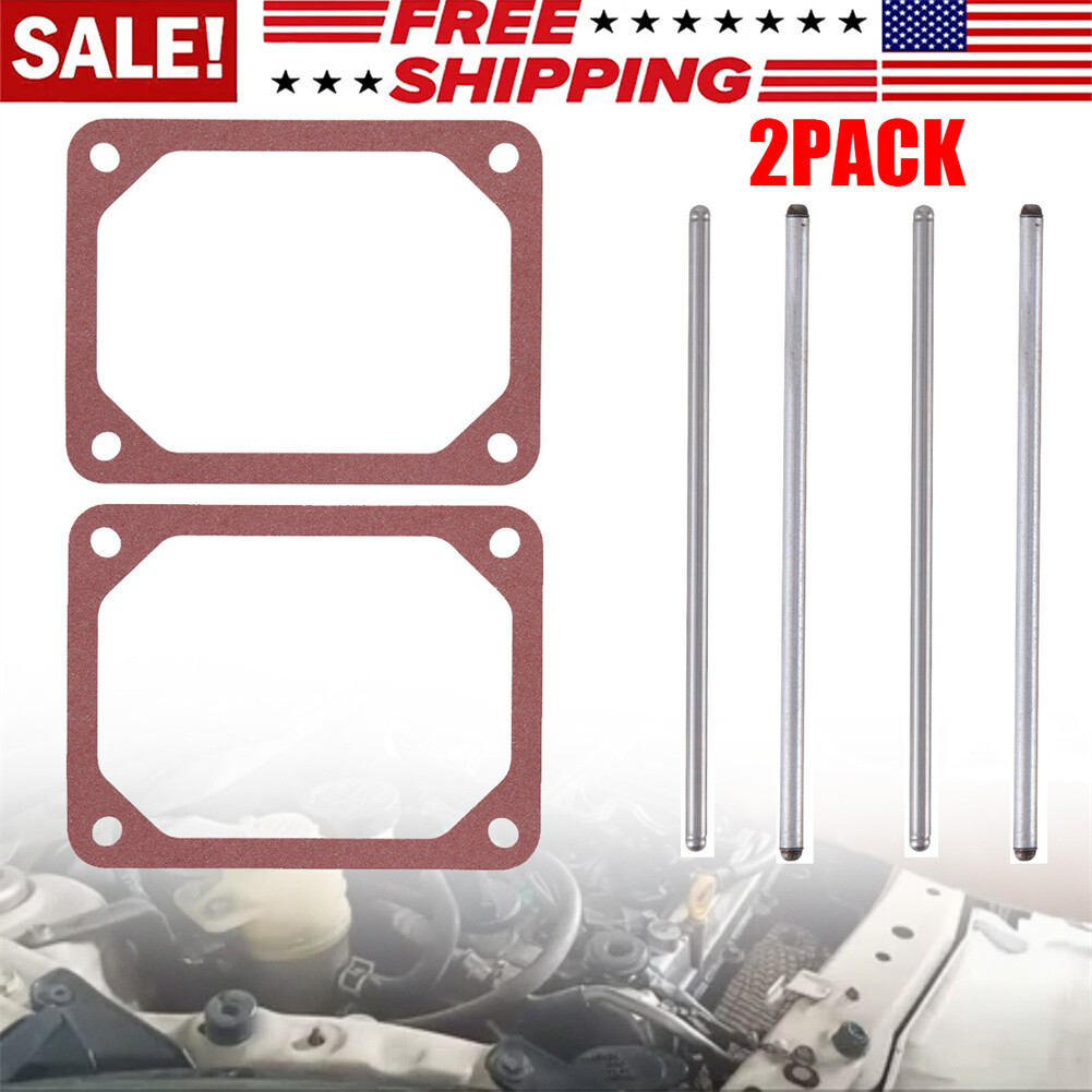 For Briggs & Stratton Push Rod Set & Valve Cover Gasket 690981 690982 690971