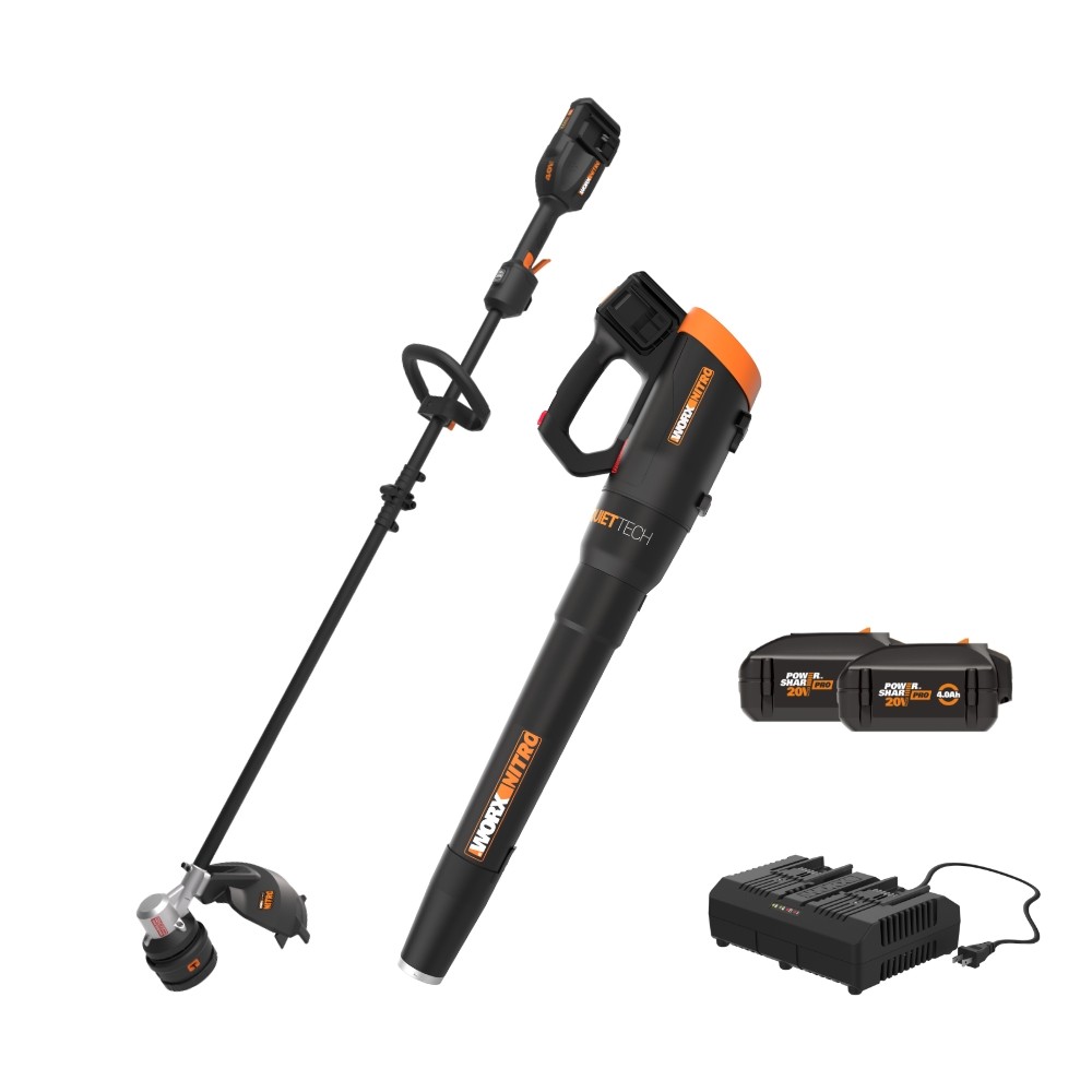 Worx Nitro WP925 40V Quiet Tech Leaf Blower/Brushless 15” Cordless String