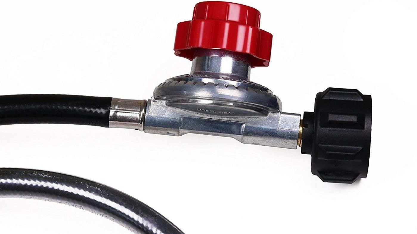 5′ LP Propane Gas Regulator Set Propane 0-20 PSI Adjustable Regulator QCC1/Type1