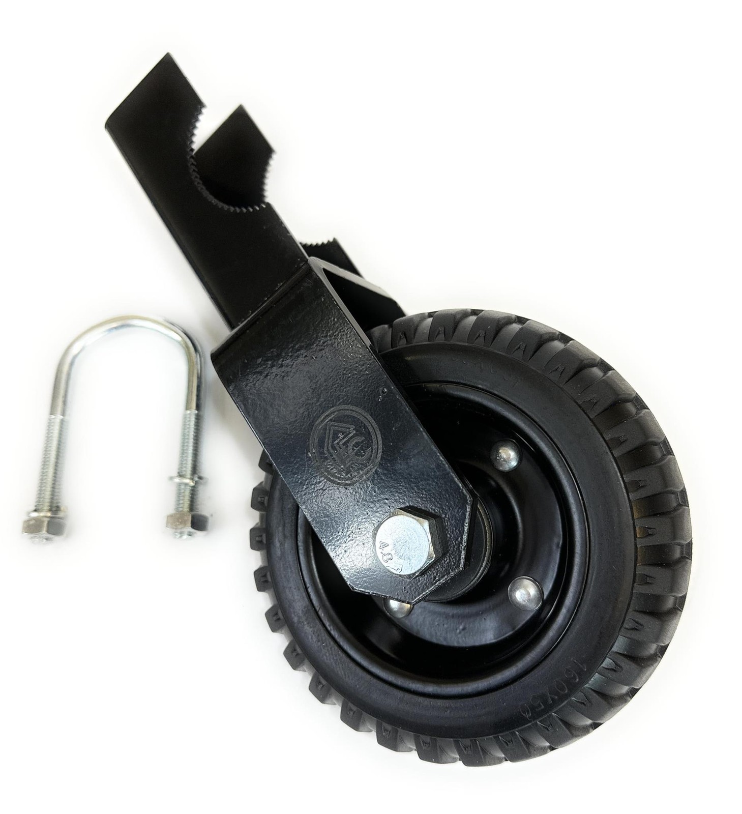 Single Gate Wheel Caster for Opening Chainlink, 1-5/8″ Thru 2″ Gate Pipe, Heavy