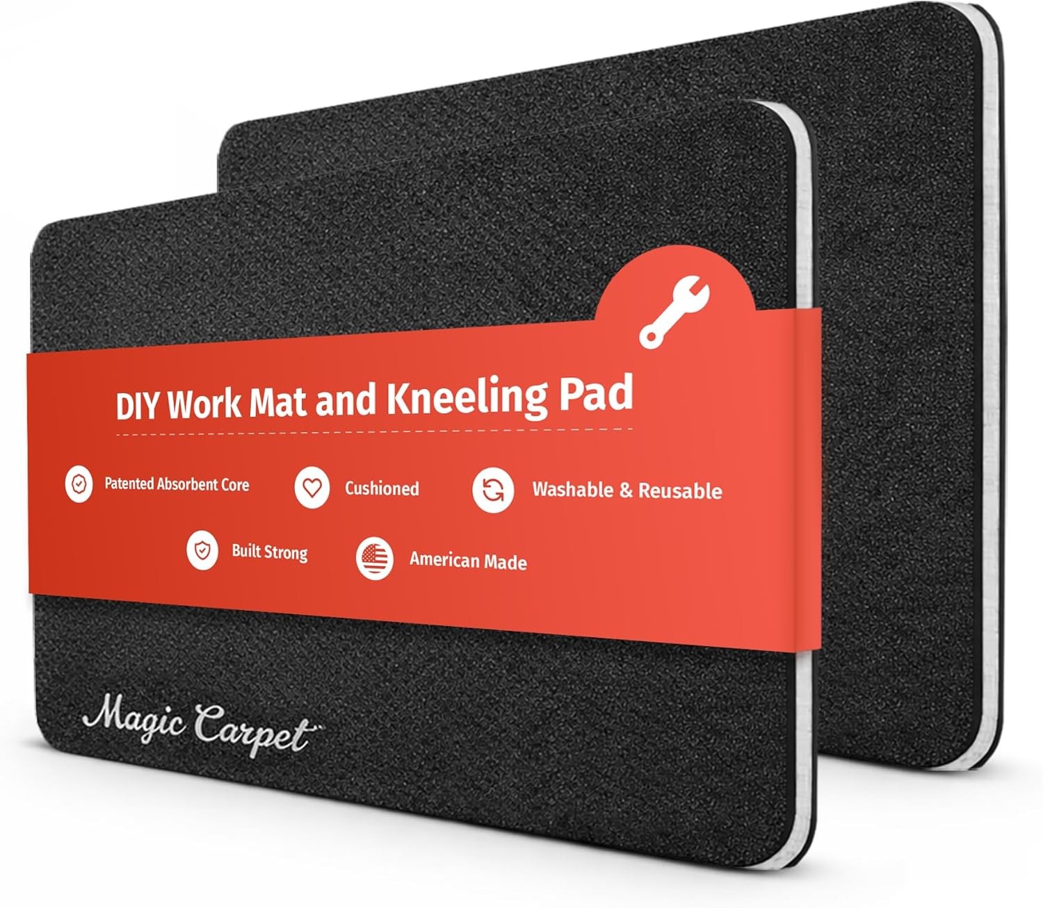 ® DIY Work Mat & Kneeling Pad 2-Pack 18″ × 11.75″ Heavy-Duty Absorbent &