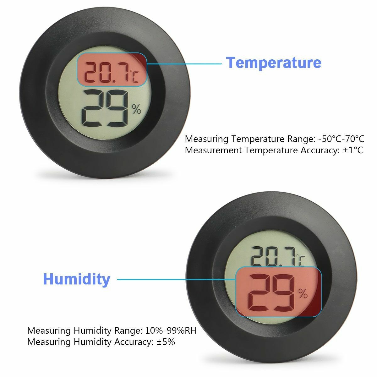 Mini Digital LCD Thermometer Hygrometer Humidity Temperature Meter Indoor Tester