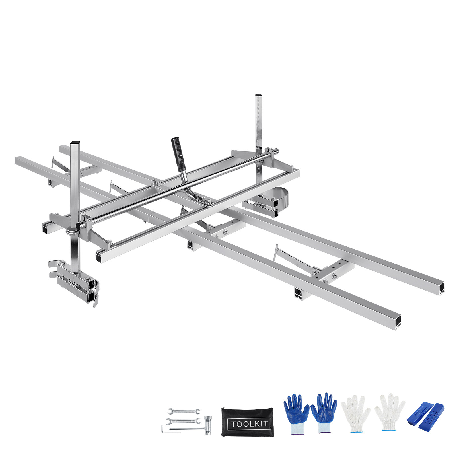 VEVOR Chainsaw Mill 14″-36″ Guide Bar and 9 ft Aluminum Rail Mill Guide System