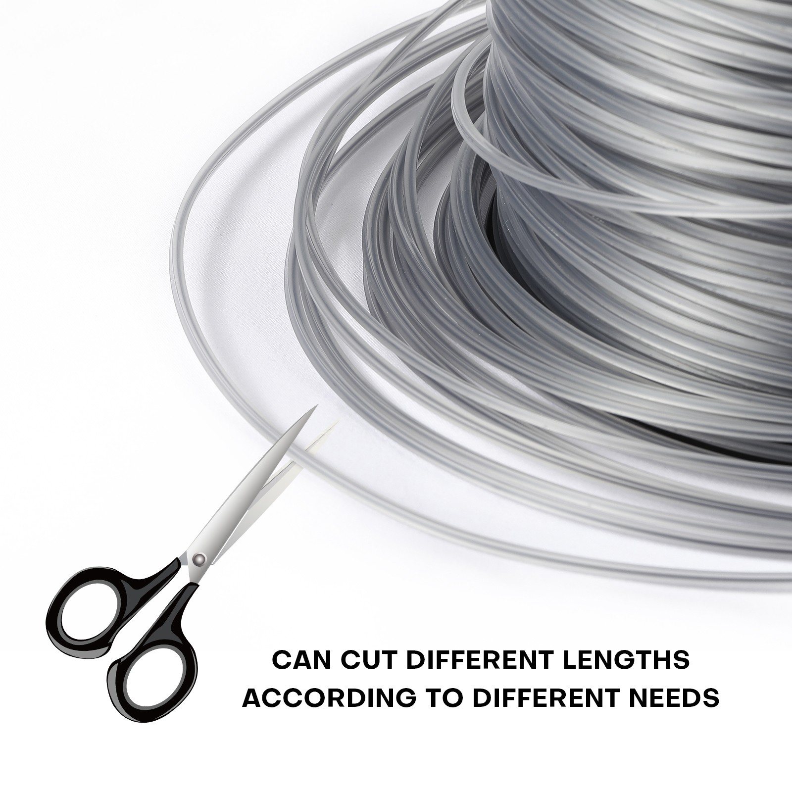 Trimmer Line 5lb .095 Square String Spool Commercial Grade 1850ft Fit Echo Stihl