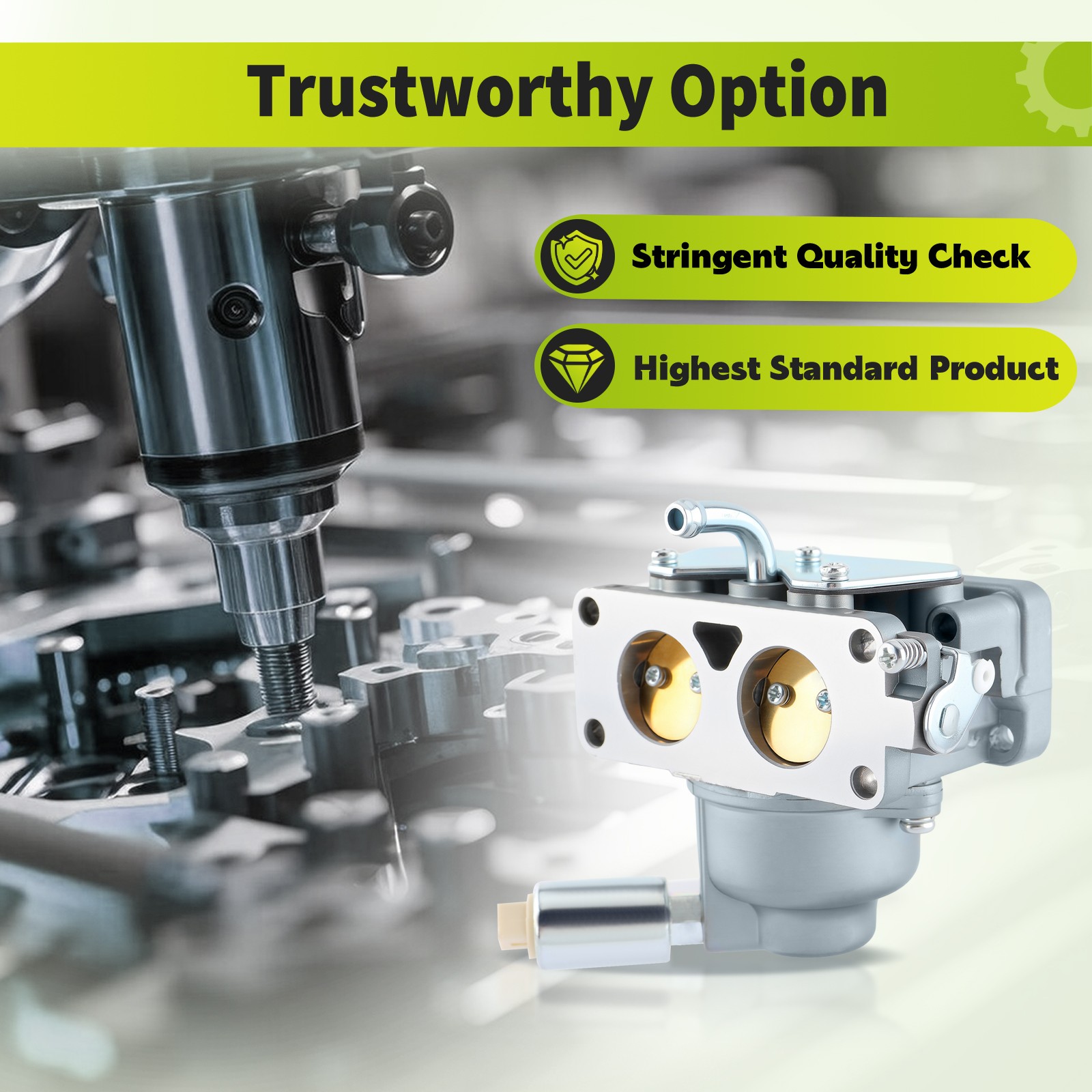 Carburetor For 46″ Husqvarna YTH22V46 960430257 960450045 Tractor w Manual Choke