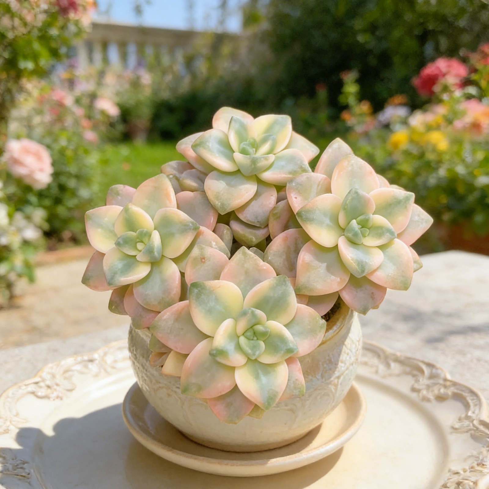 Graptoveria paraguayense bernalense variegatarare Succulents Plants Live, Bare r
