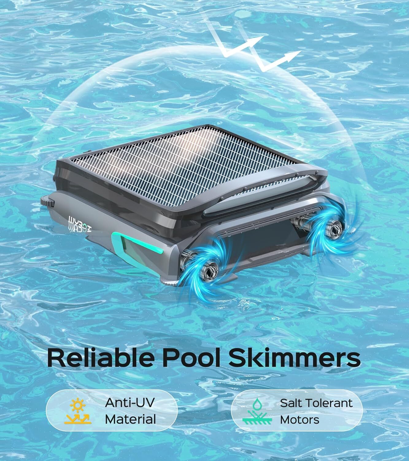 WYBOT F1 Solar Powered Robotic Pool Cleaner Pool Surface Skimmer Robot App