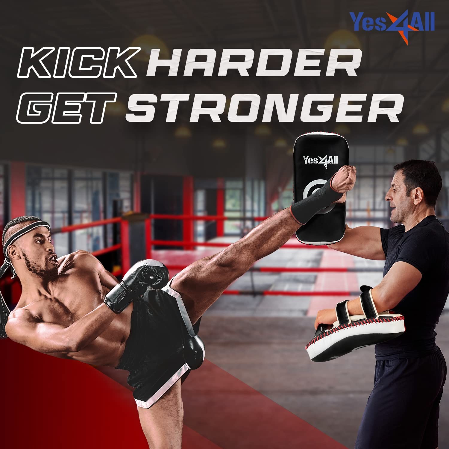 Yes4All Thick Boxing Strike Curved Thai Pad Mma Strike Kick Shield Coaching