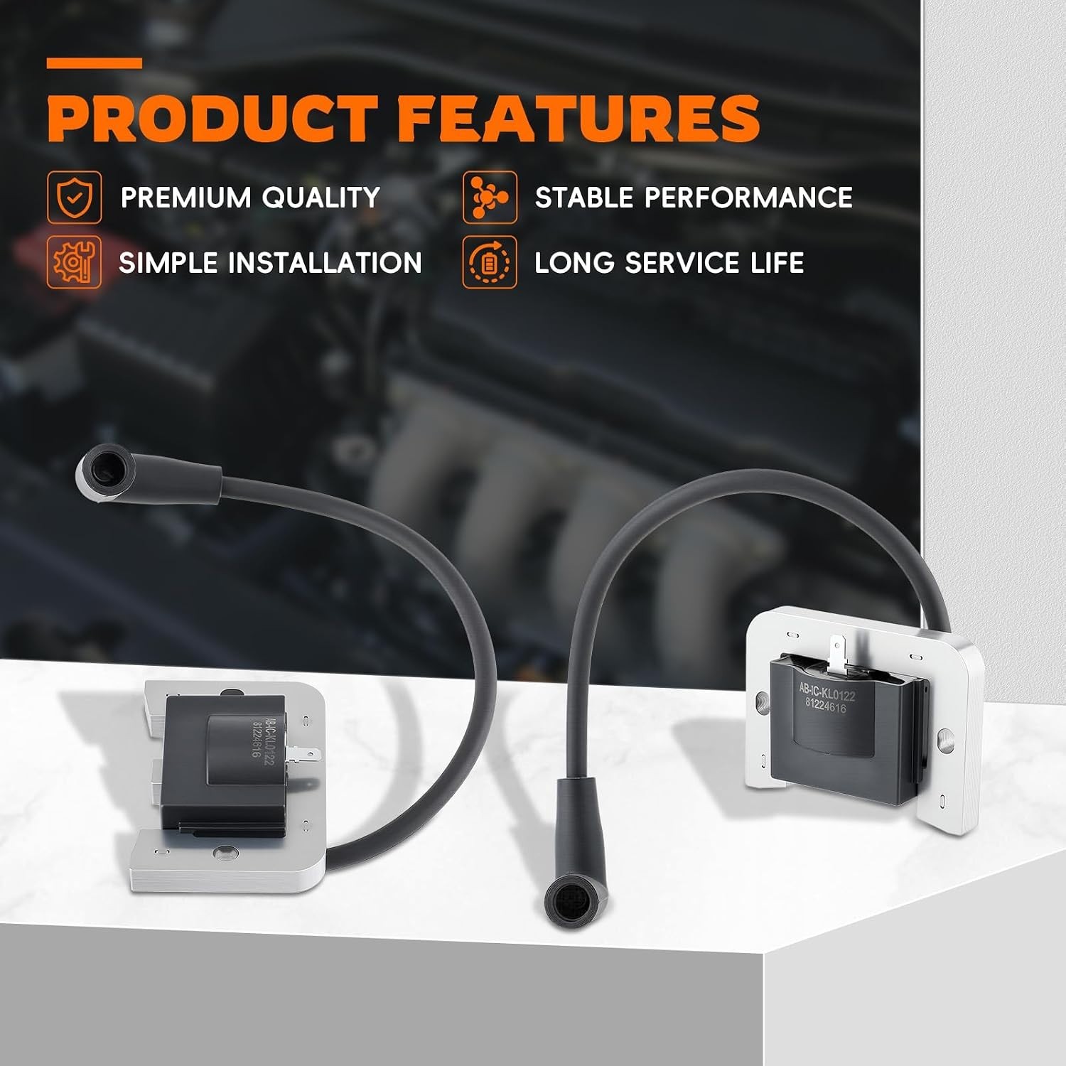 Expertly Engineered Ignition Coil for Kohler Command Pro 18hp-25hp Efficient Use