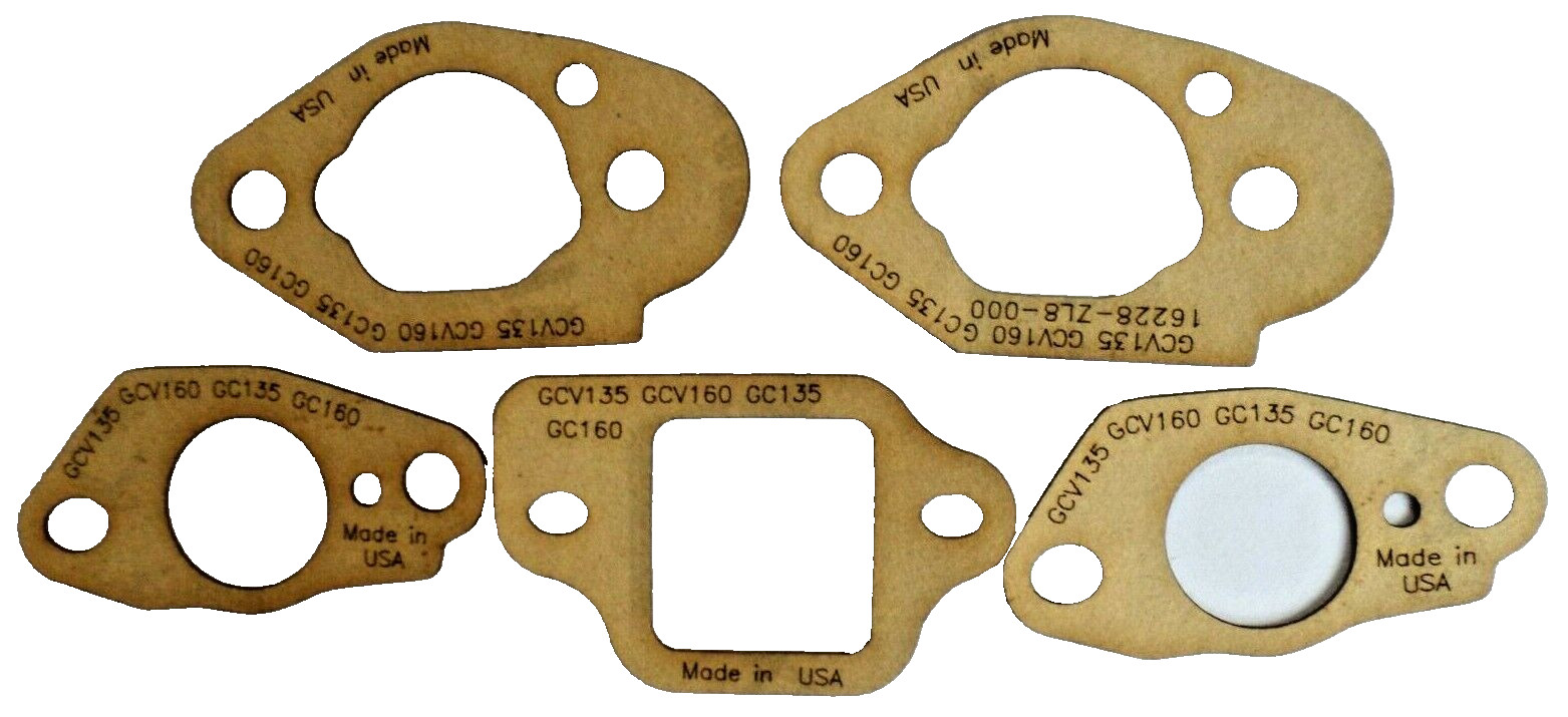 Gasket Set * (5 PCS) Carb Carburetor Fits HONDA GCV135 GCV160 GC135 GC160 USA
