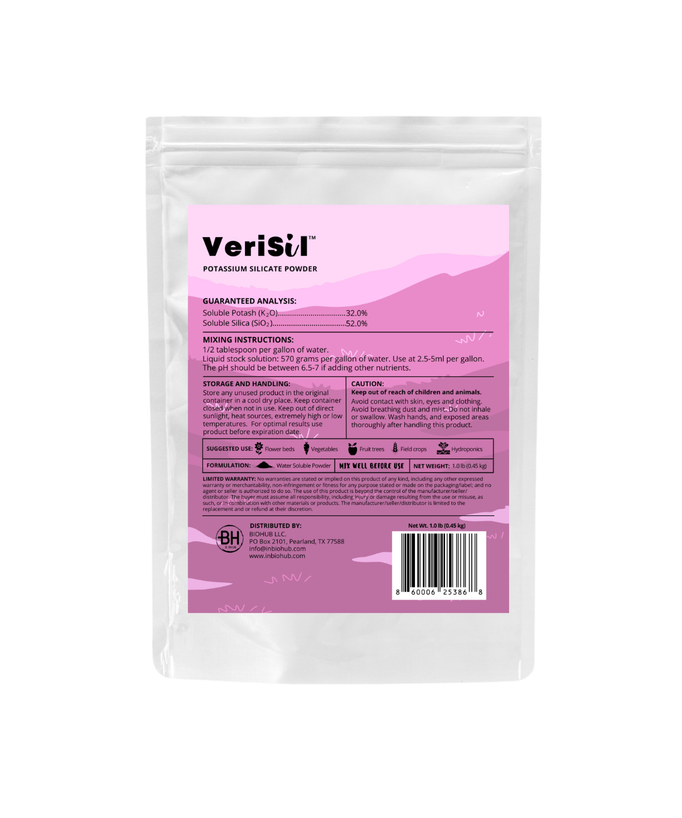 Potassium Silicate (for Plants) – 1.0 LB
