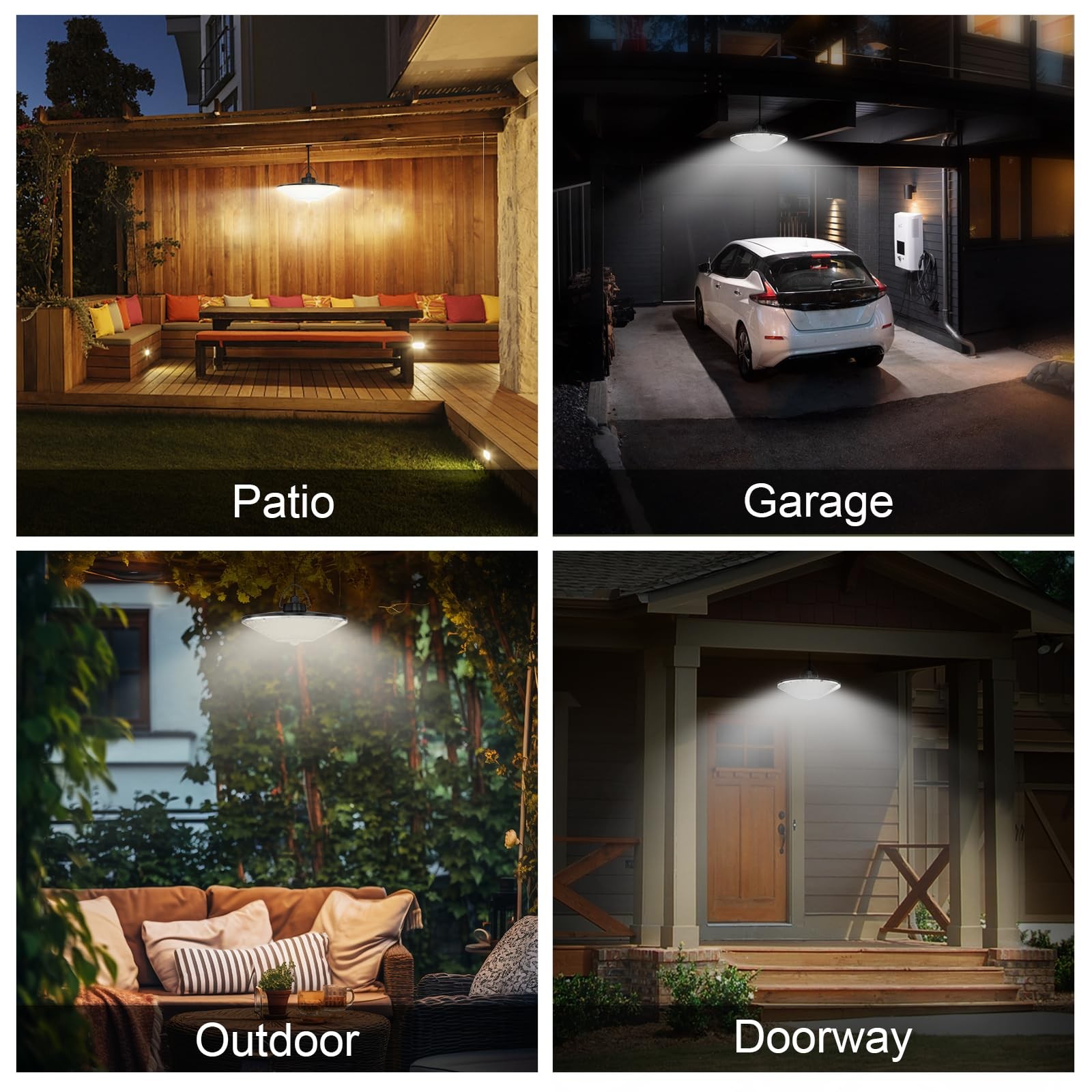 Solar Shed Light 198LED 1200LM Solar Powered Motion Sensor Light, 5 Modes Rem…