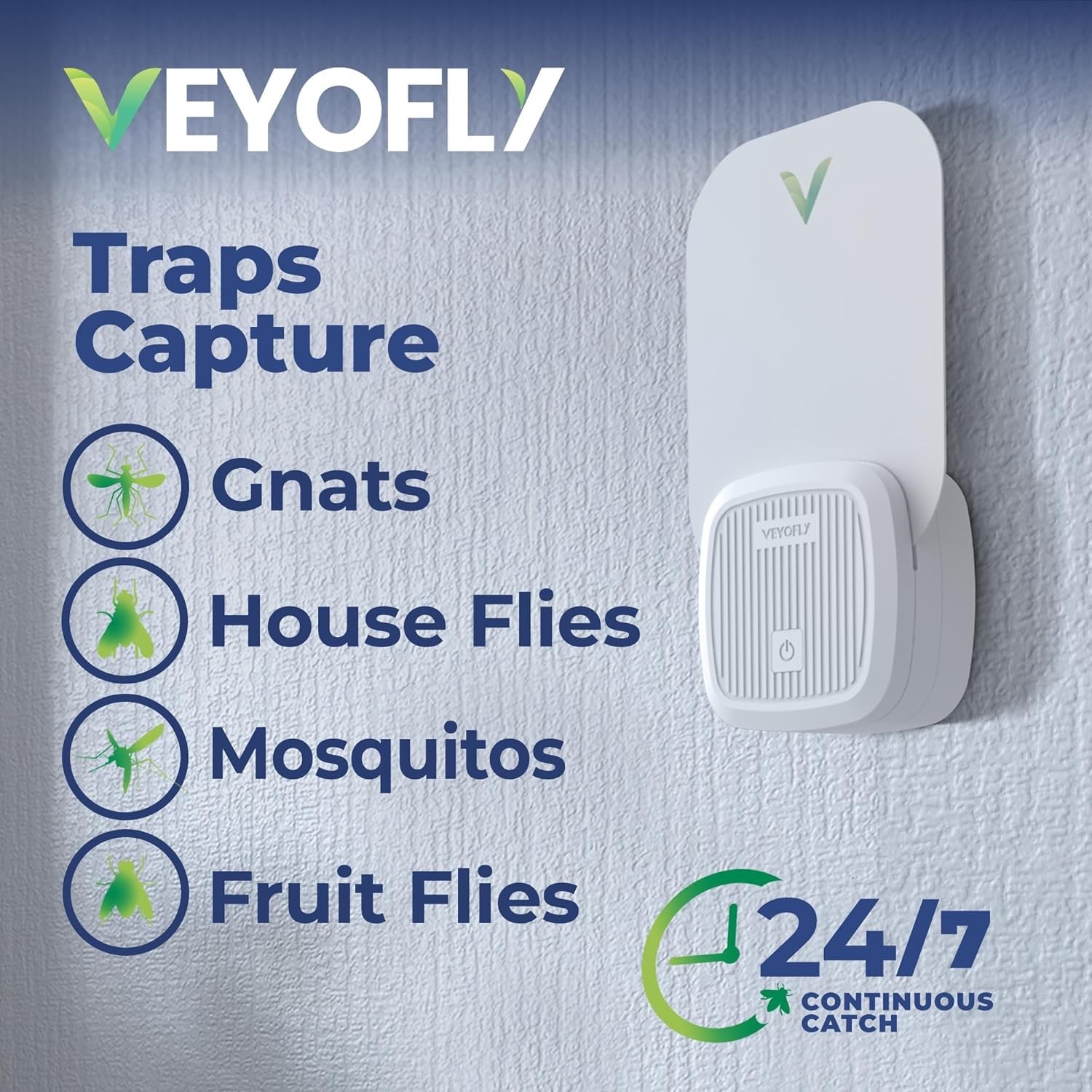 Fly Trap Indoor, Fruit Fly Traps for Indoors Flying Insect 2 Device + 6 Refil…